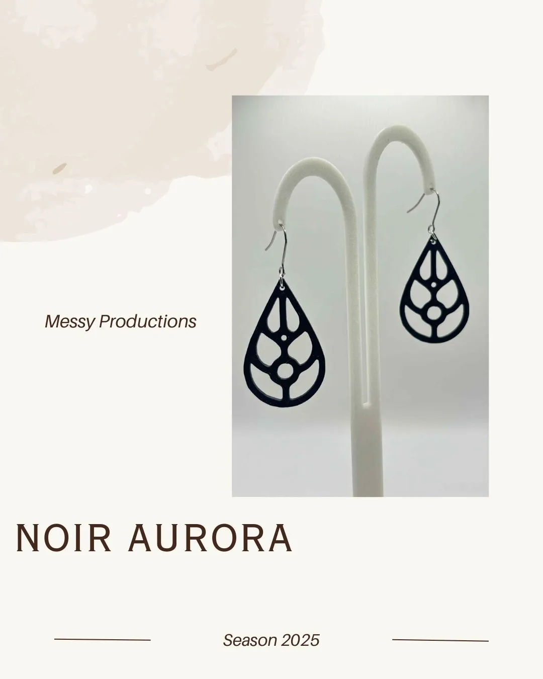 Eclipse Teardrops Earrings - No AMS view 3