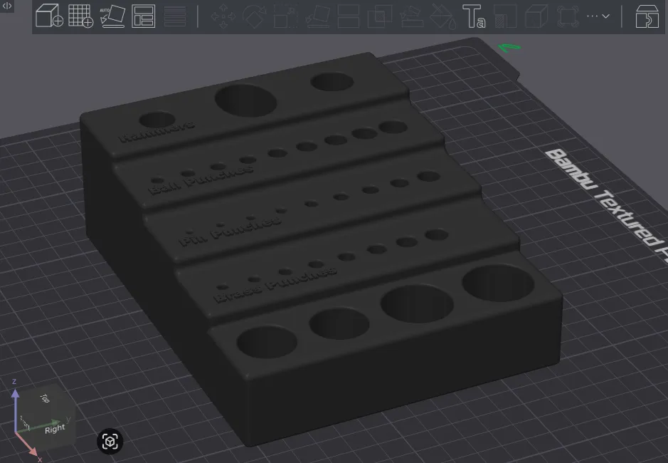 Punch Rack Texture Wheeler Tools Hammer and Punch Holder - Free 3D Print Model - MakerWorld