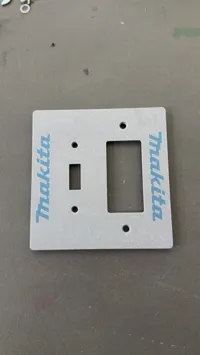 Makita Dual Gang Toggle - Decora Rocker Plate
