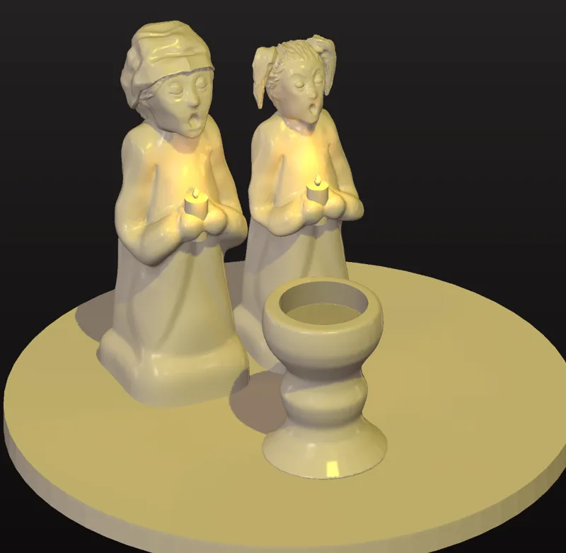 Christmas tea candle holder