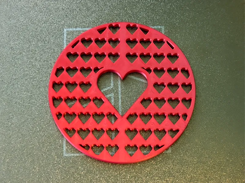 Hear Coaster - (single colour)