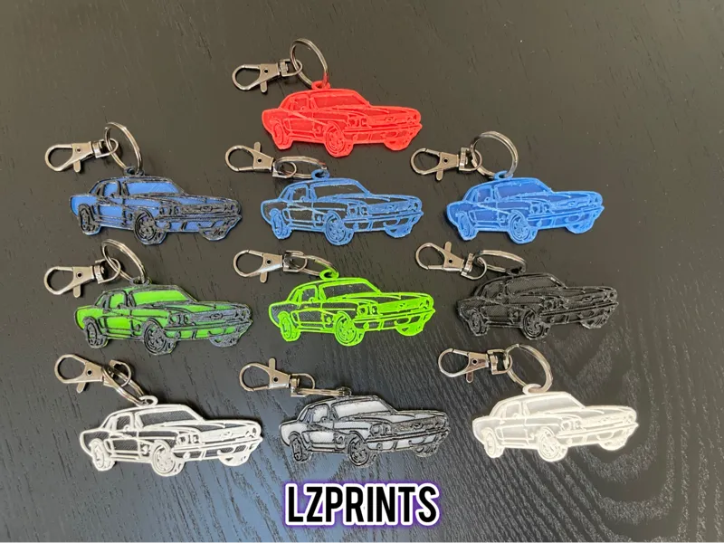 Mustang Keychain 