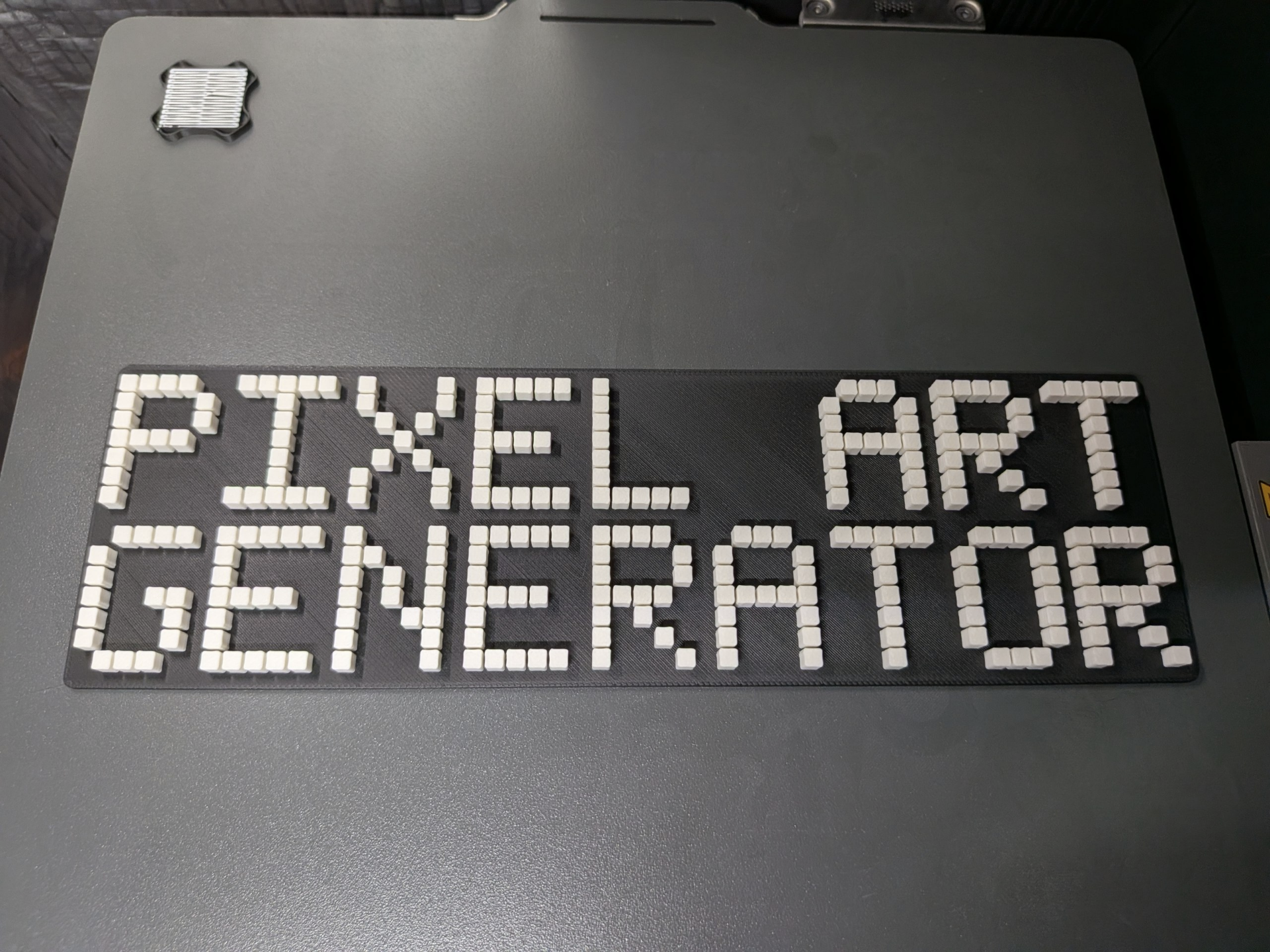 Customizable pixel art generator with base