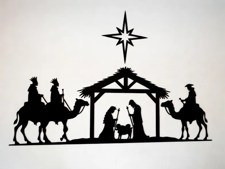 Portal de Belen con Reyes Magos