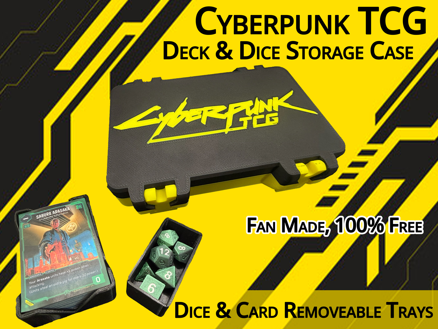Cyberpunk TCG Fan Made Case for Cards & Dice