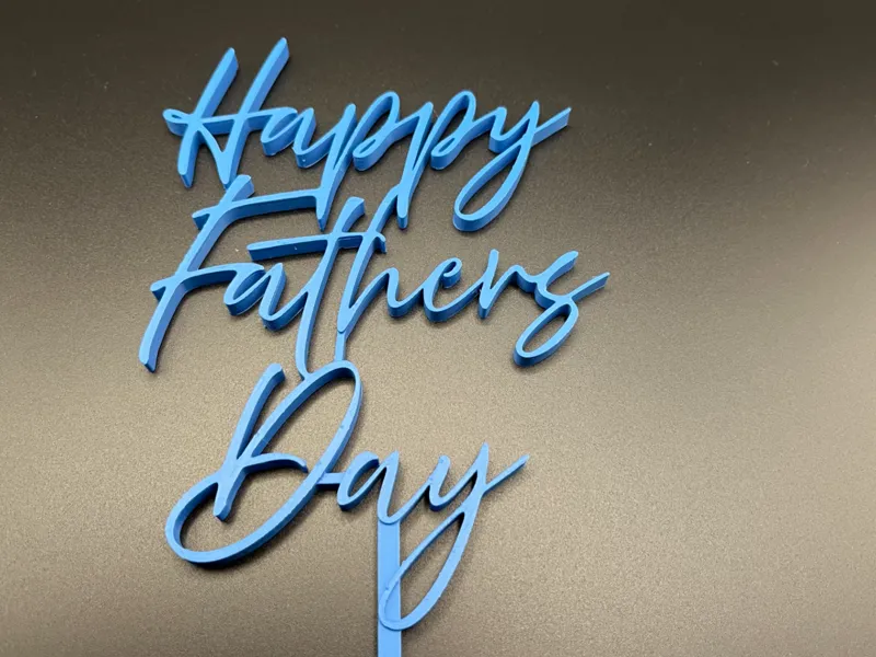 Happy Father's Day cake topper