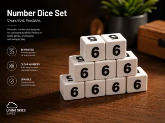 Customizable Rounded D6 Dice (2-Color AMS)