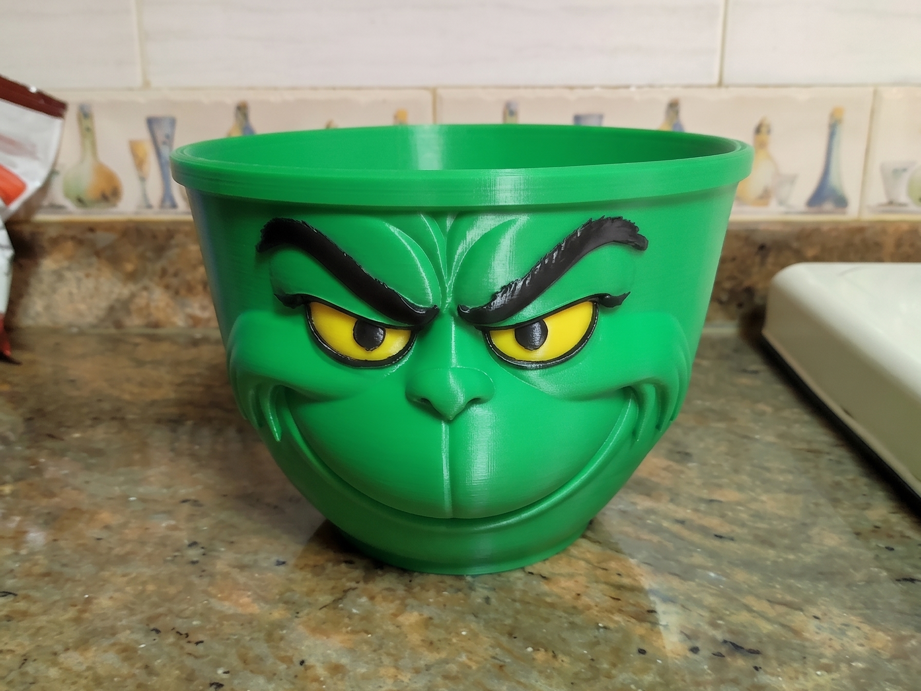 Grinch head - popcorn bucket