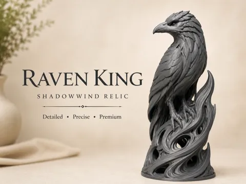 Adorno temático: Raven King – Shadowwind Relic — referencia de MakerWorld