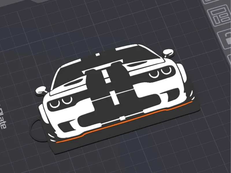 Dodge challenger keychain