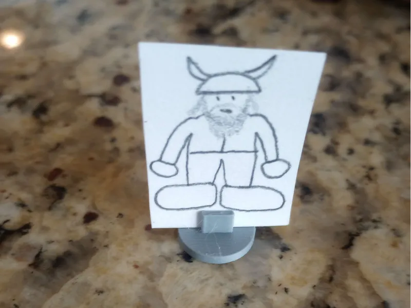 Paper holder token for board games