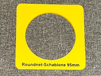 Roundnet-/Spikeball-Schablone