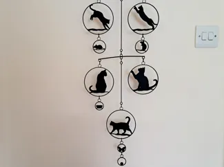 Cat wall hanger/mobile