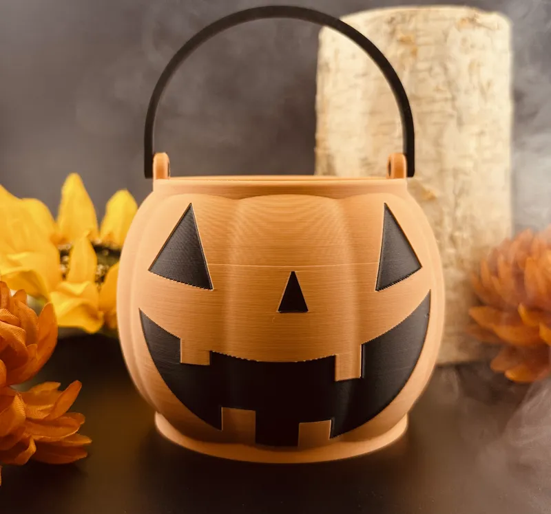 Classic Halloween Pumpkin Bucket