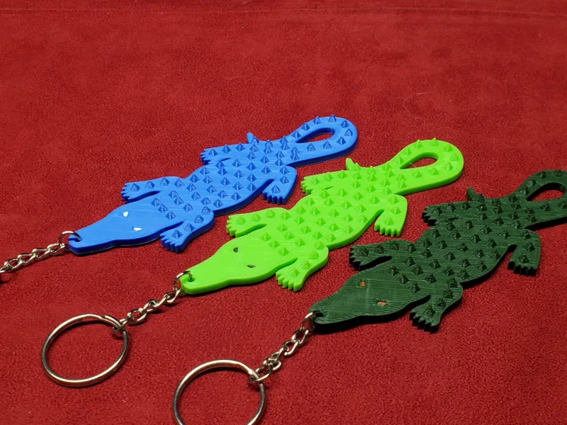 Spiky Croc Pain Stimulation Keychain