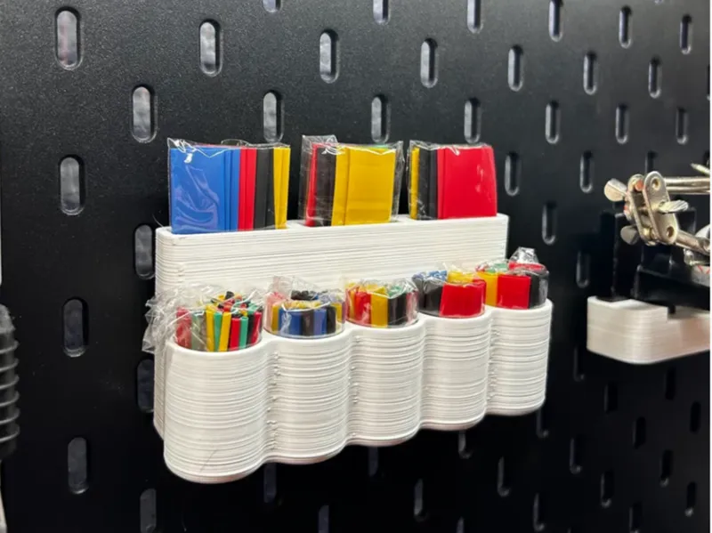 Heat-shrink tube organizer IKEA Skadis