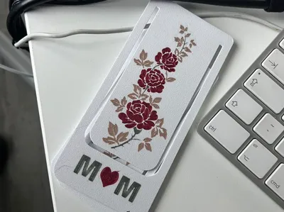 Bookmark and Coffee Coaster - Mothers Day