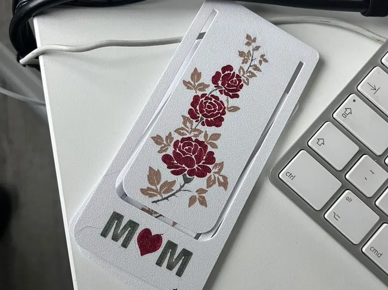 Bookmark and Coffee Coaster - Mothers Day