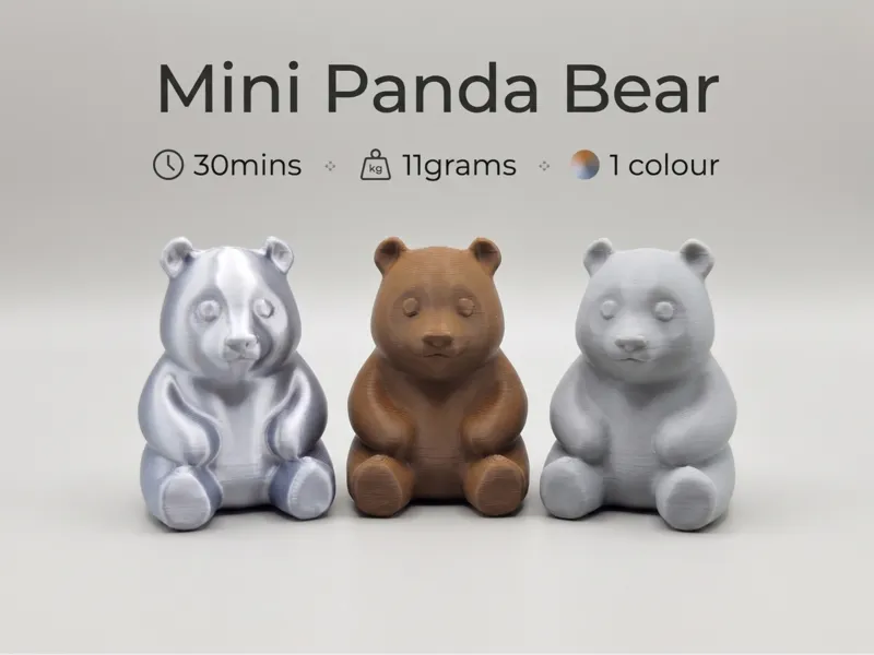 Panda Bear - no ams - 1 colour w/ no supports