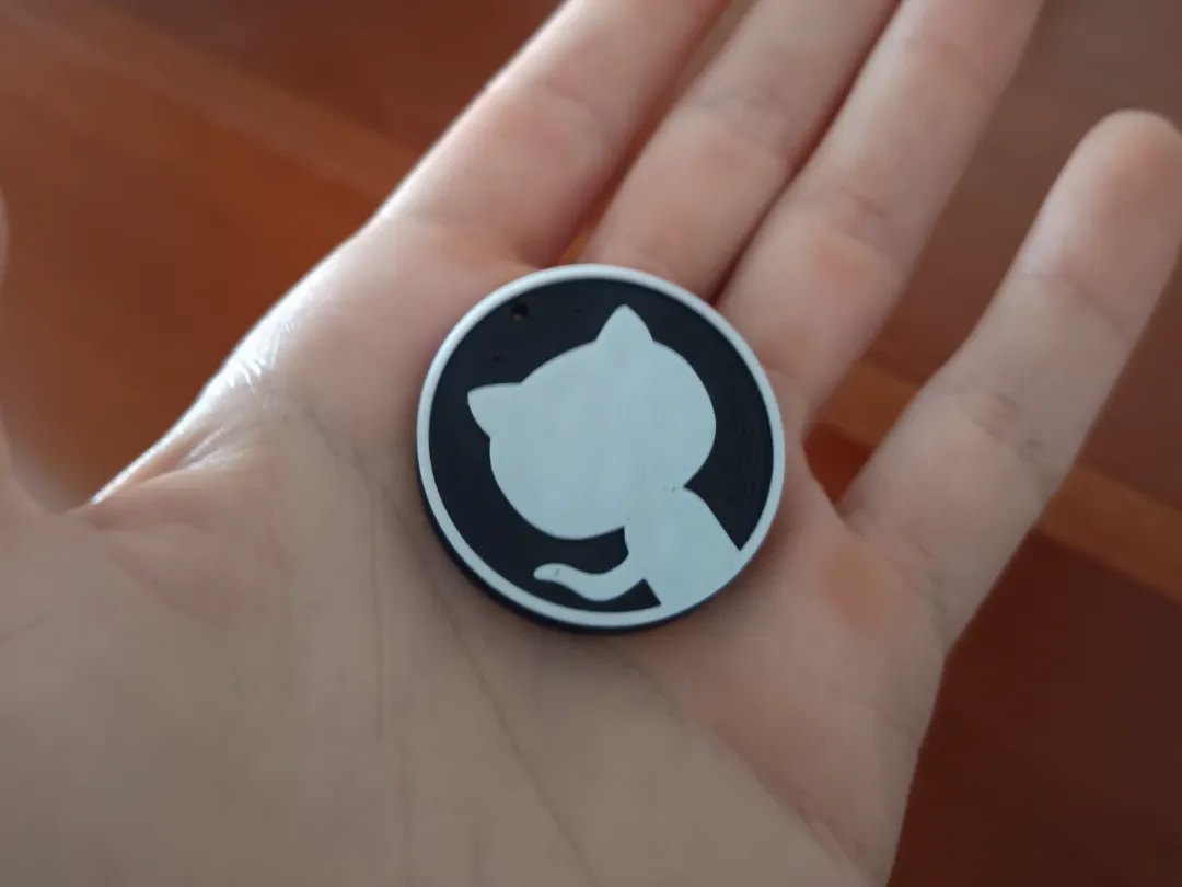 Chaveiro NFC com o Logo do GitHub - Modelo gratuito para impressão 3D ...