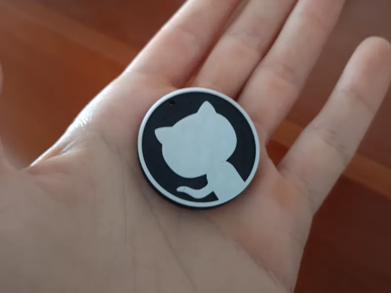 GitHub Logo NFC Keychain