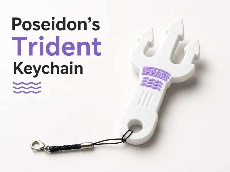 Poseidon’s Trident Keychain | Homer’s Epics