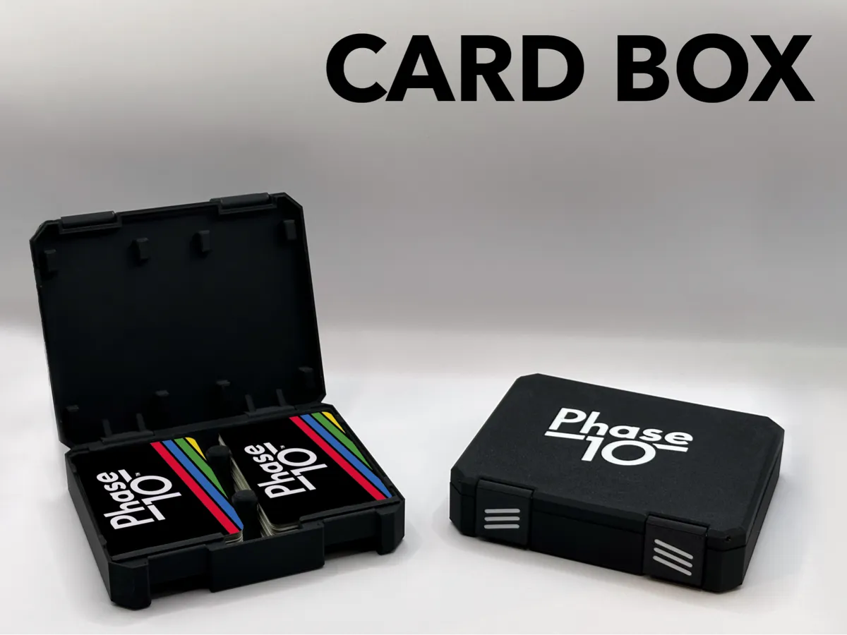 Phase 10 Card Box - Storage Case for Card Games - Free 3D Print Model ...