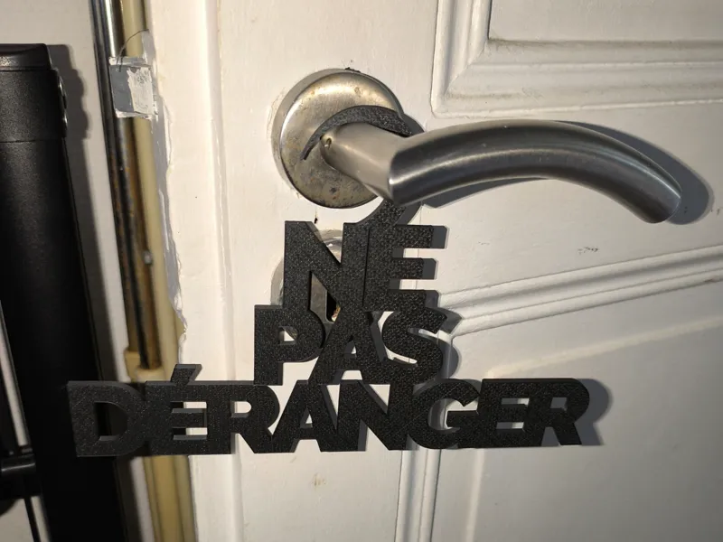 Ne pas déranger (En français)
