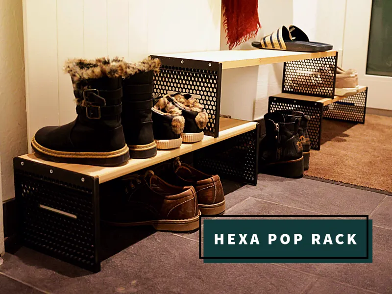 Hexa Pop Shoe Rack