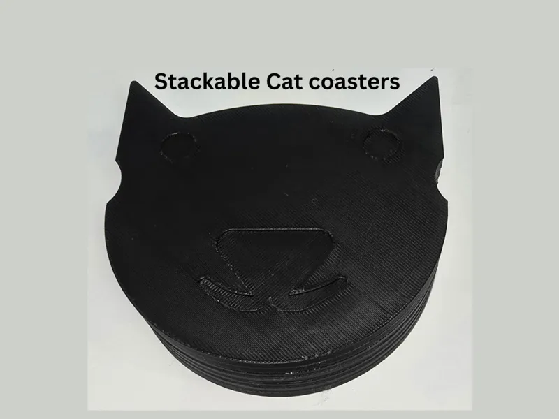 Stackable Cat Coasters 