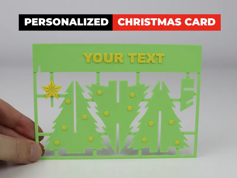 PERSONALIZABLE CHRISTMAS CARD 
