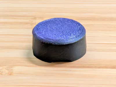 Sworl button cap