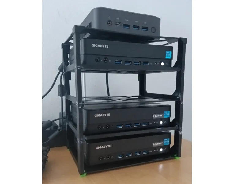 Modular Mini-PC Stacking Rack