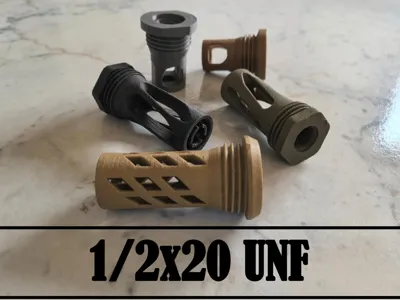MUZZLE BRAKE 1/2x20 UNF
