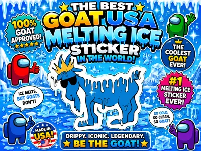 Goat USA Keychain-Melting Ice