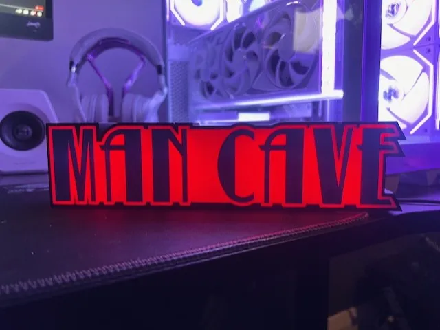 Man Cave light box LED sign
