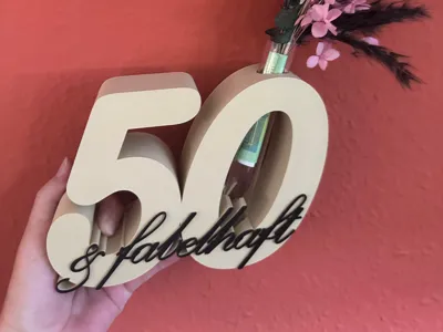 50th Birthday Gift with Test Tube