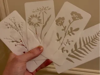 Flower Stencils for wall filling