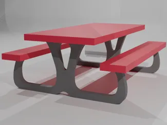 minature fingerboard picnic table