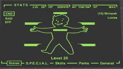 Pip boy screen