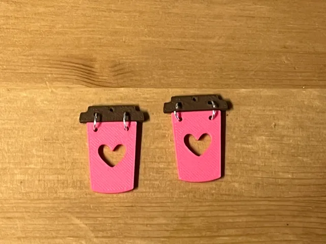 cute cup earrings