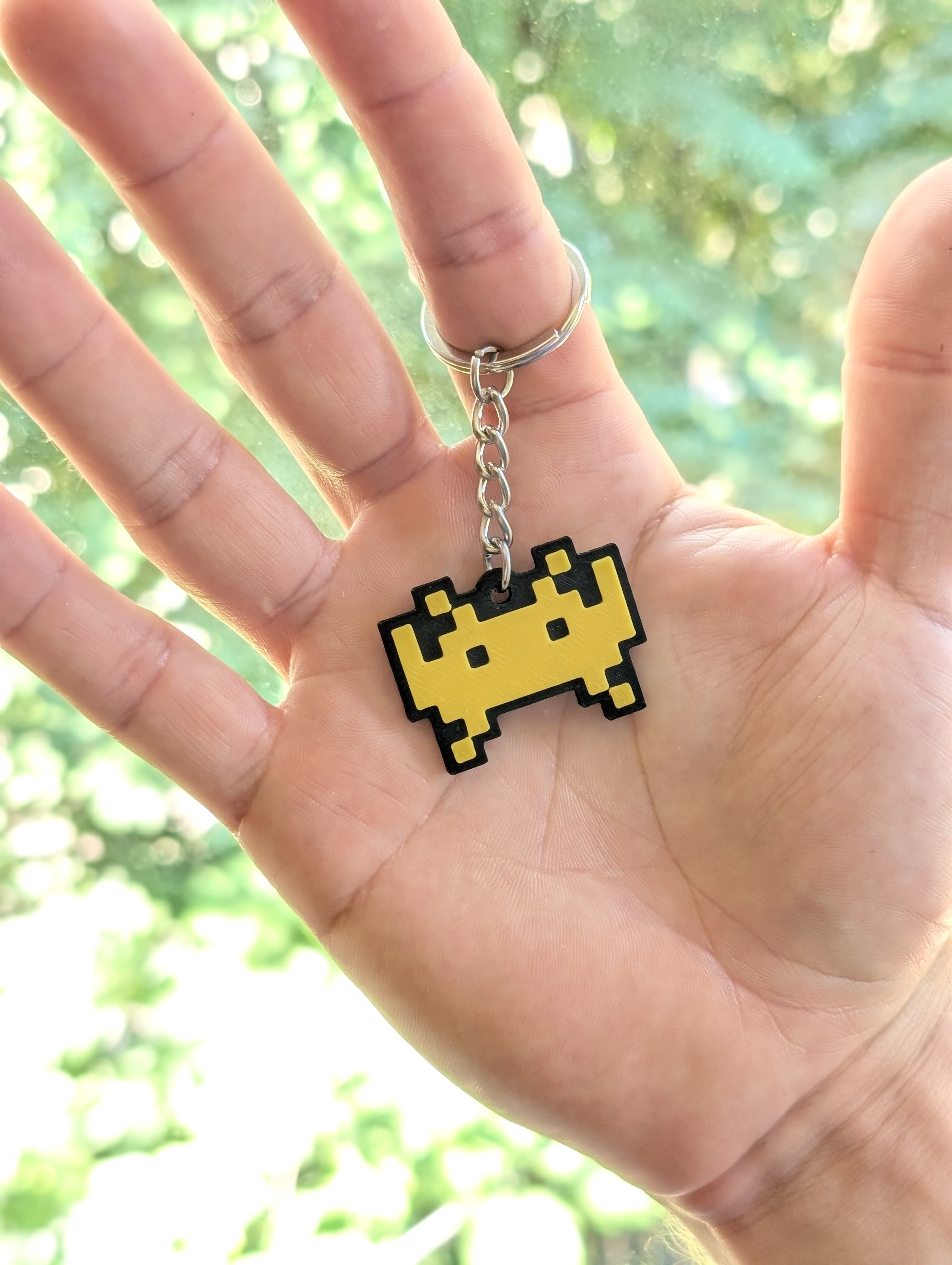 Miniatura 2 do modelo 3D Space Invaders - Keychain Set