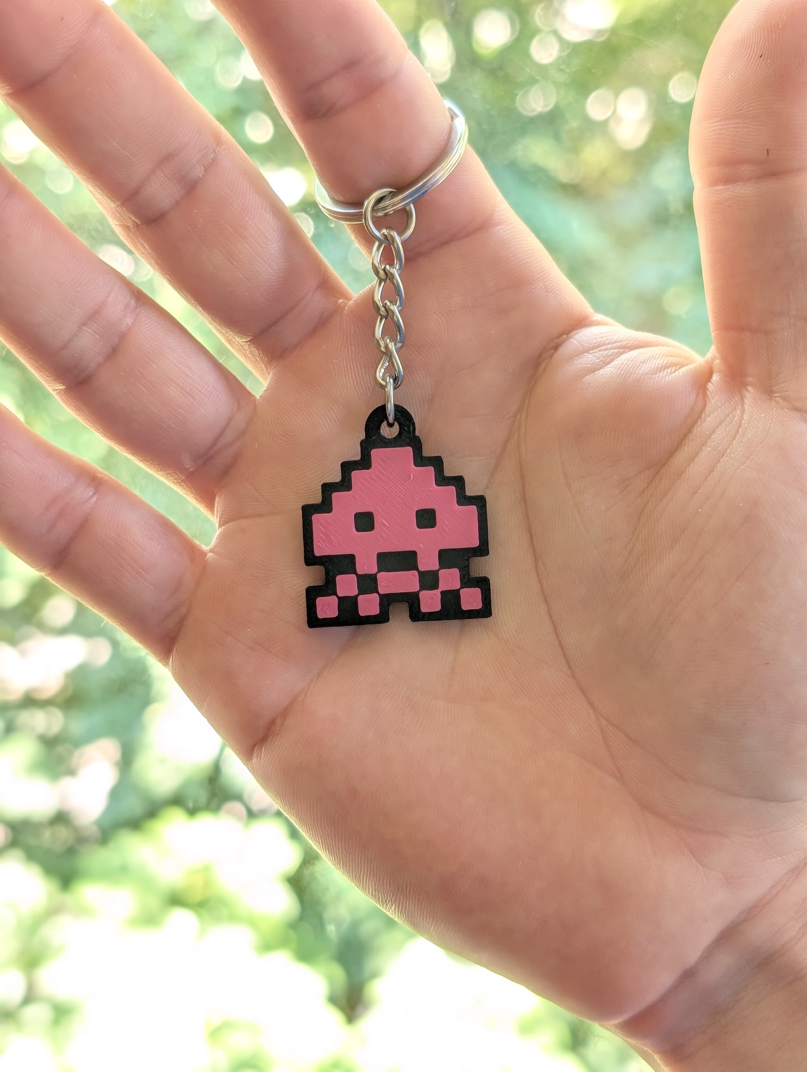 Miniatura 4 do modelo 3D Space Invaders - Keychain Set
