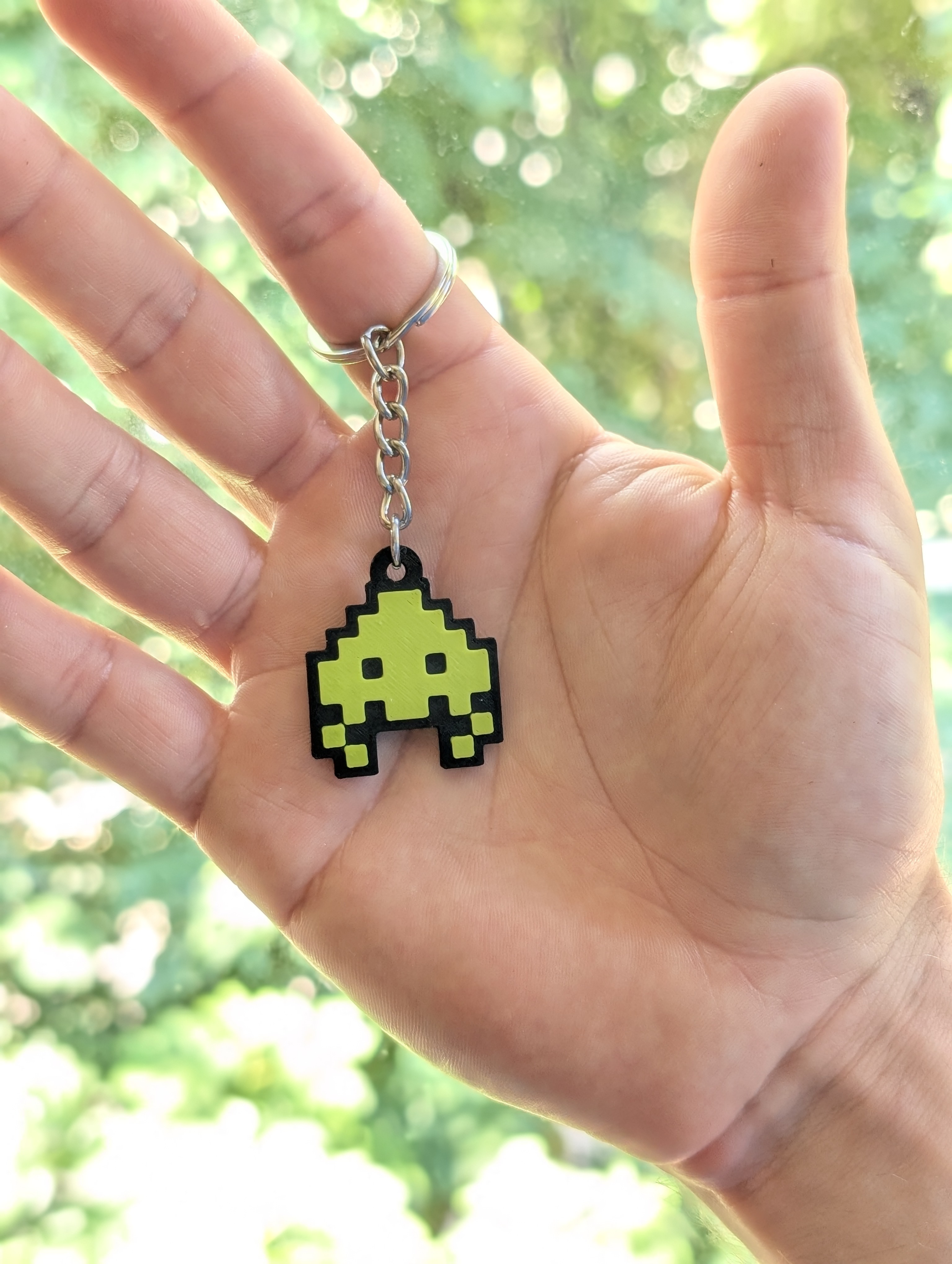 Miniatura 5 do modelo 3D Space Invaders - Keychain Set