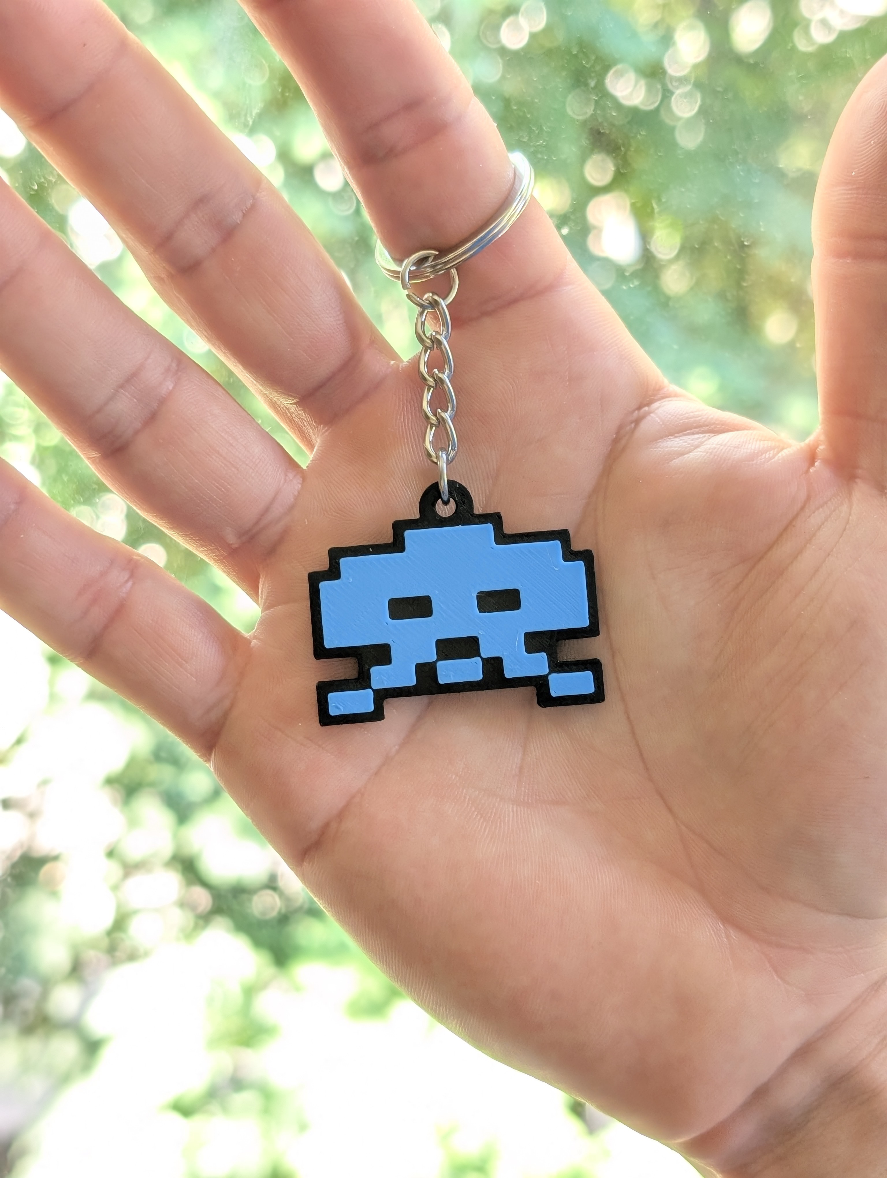Miniatura 6 do modelo 3D Space Invaders - Keychain Set