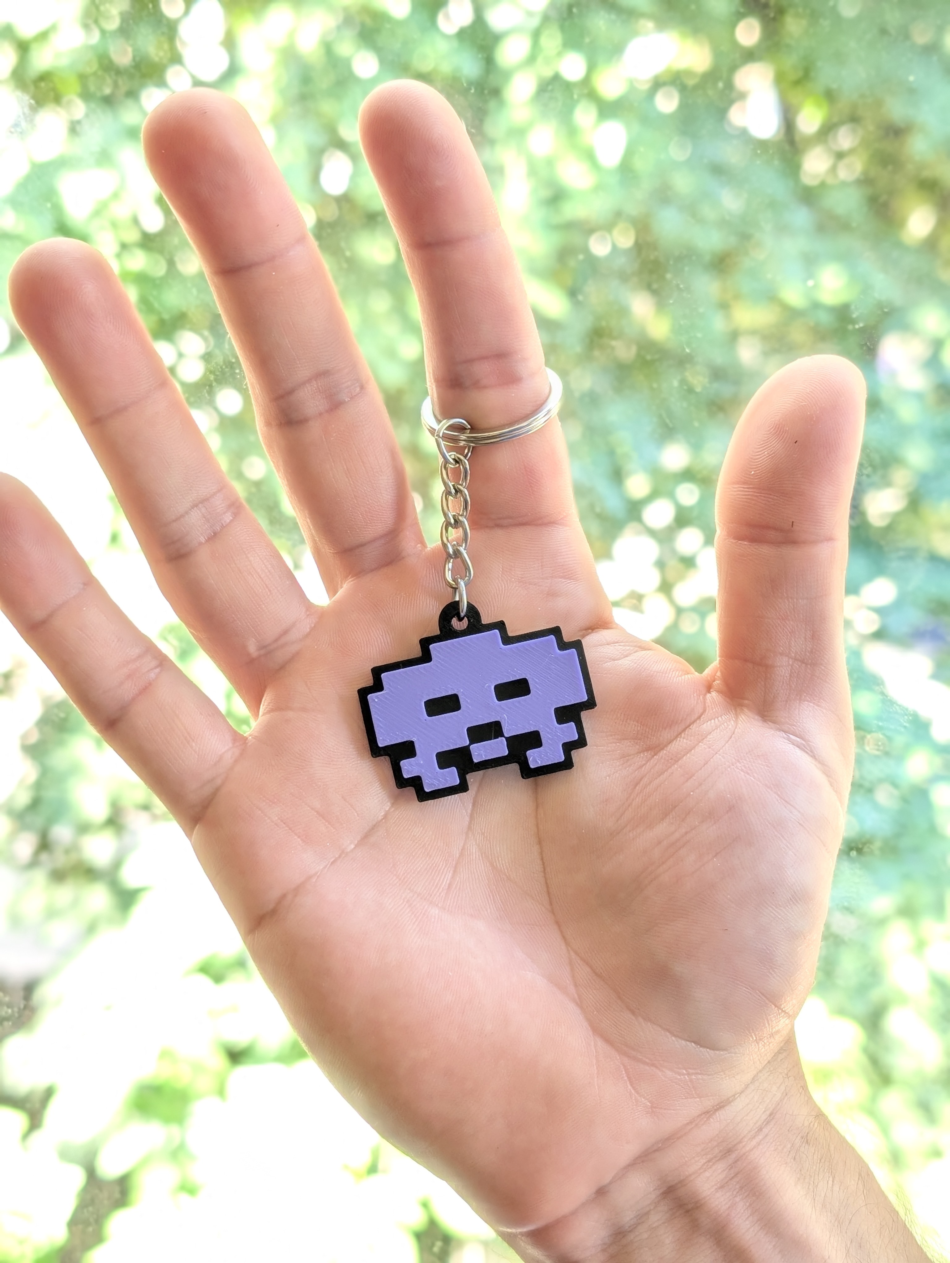 Miniatura 7 do modelo 3D Space Invaders - Keychain Set