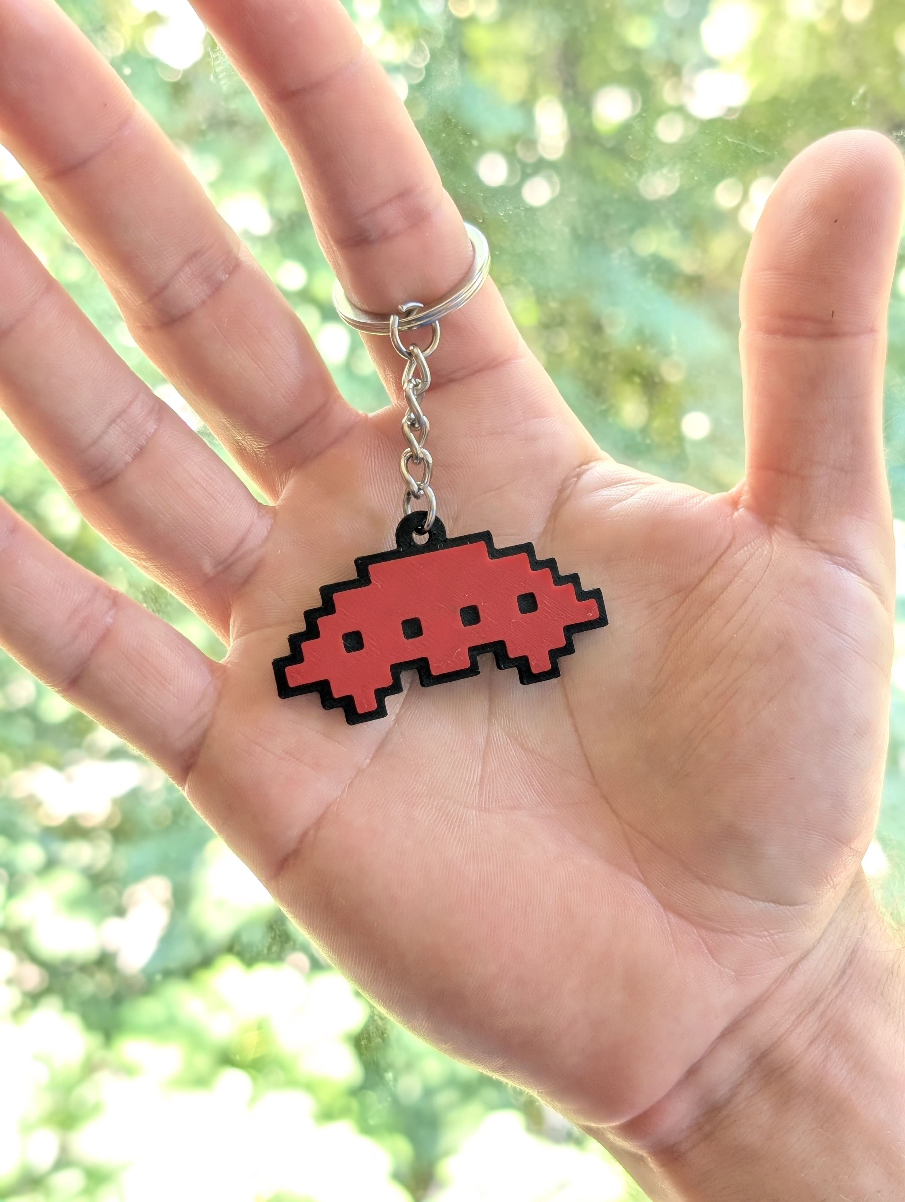 Miniatura 3 do modelo 3D Space Invaders - Keychain Set