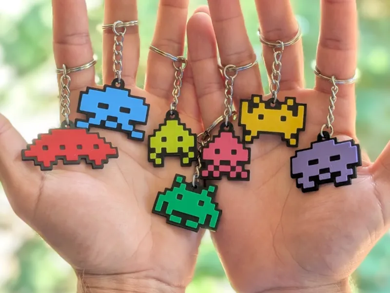 Space Invaders - Keychain Set