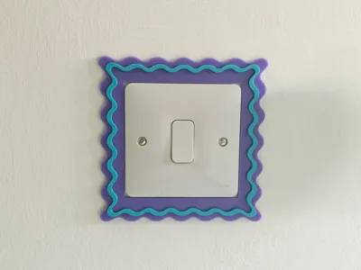 Wavy Light Light UK Size Switch Surround Cover