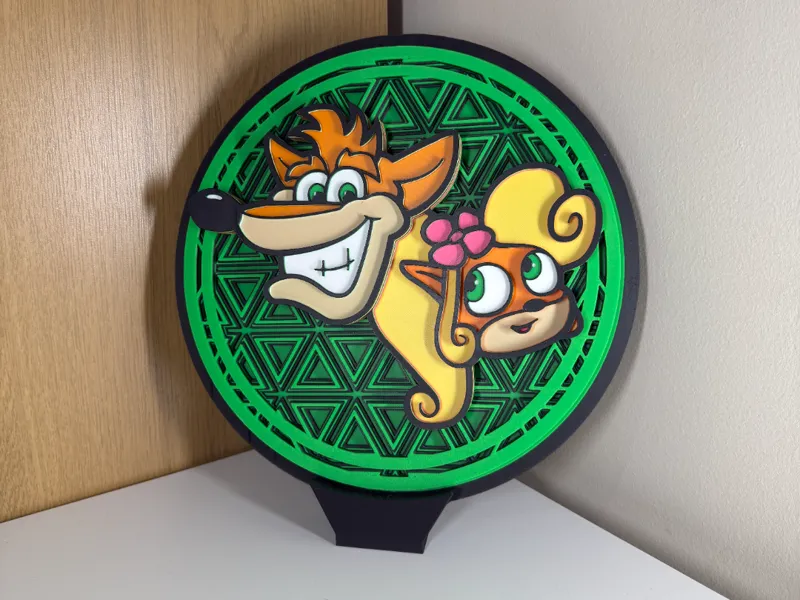 Crash Bandicoot Mosaic (7 Colours)